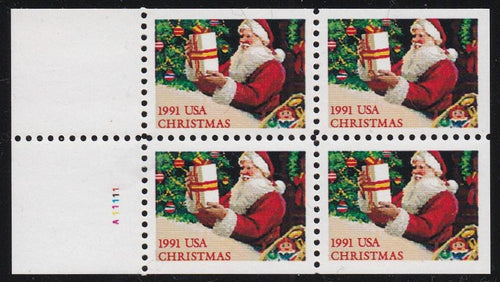 # 2583a (1991) Santa - Bklt pane, NB, #A11111, MNH