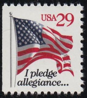 # 2594 (1993) Flag w Pledge Allegiance - Bklt sgl, MNH