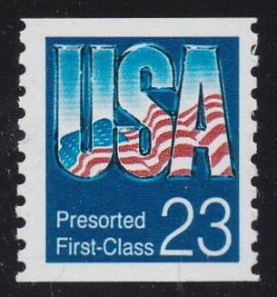 # 2607 (1992) Flag, Presort First Class, SG - Coil sgl, MNH