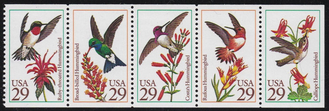 # 2646a (1992) Hummingbirds, NF - Bklt pane, No Tab, MNH