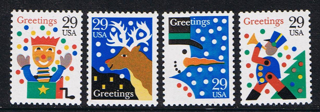 # 2791-94 (1993) Christmas - Sgls, Set/4, MNH