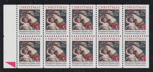 # 2871Ab (1994) Madonna and Child, NF - Bklt pane, #1, pos 4, MNH