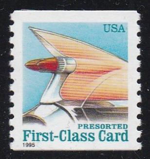 # 2909 (1995) Tail Fin - Coil sgl, XF MNH