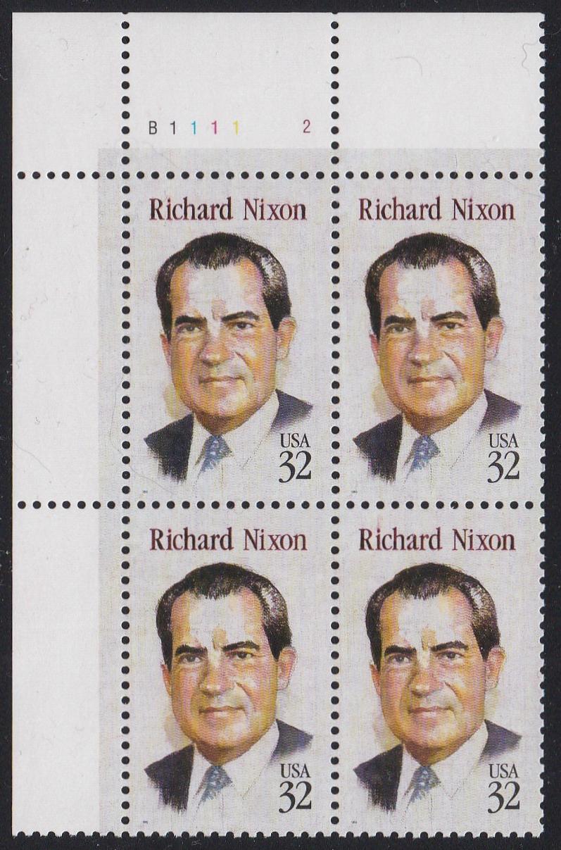 # 2955 (1995) Nixon - PB, UL #B1111-2, MNH