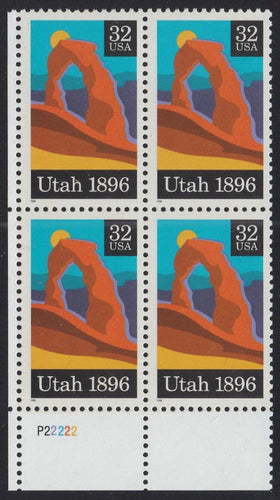 # 3024 (1996) Utah - PB, LL #P22222, MNH