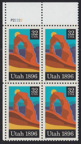 # 3024 (1996) Utah - PB, UL #P22222, MNH