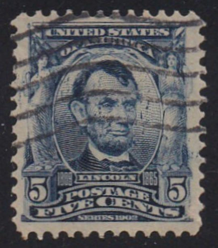 # 304 (1903) Lincoln - Sgl, Used, VF/XF [4]