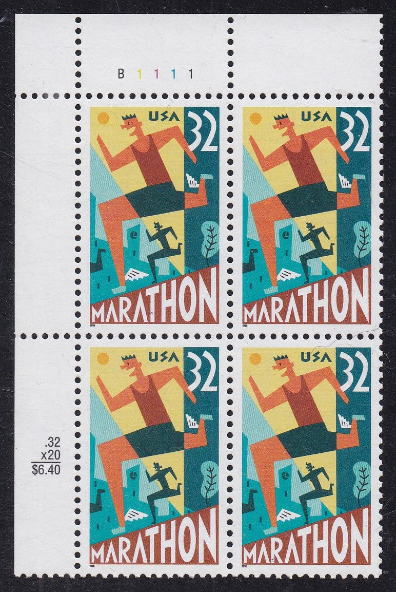 # 3067 (1996) Marathon - PB, UL #B1111, MNH