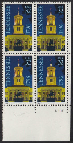 # 3070 (1996) Tennessee Statehood - PB, LR #S11111, MNH