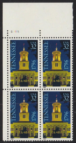 # 3070 (1996) Tennessee Statehood - PB, UL #S11111, MNH