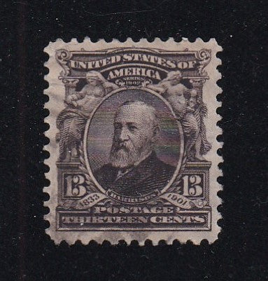 # 308 (1902) Harrison - Sgl, Used, XF [3]