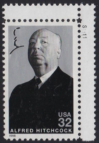 # 3226 (1998) Alfred Hitchcock - Plt sgl, UR #S1111, MNH