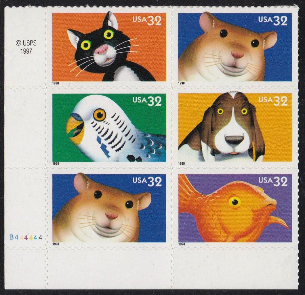 # 3230-34 (1998) Bright Eyes - PB, LL #B444444, MNH