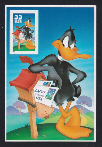 # 3306c (1999) Daffy Duck, Die Cut - Half-Pane, MNH