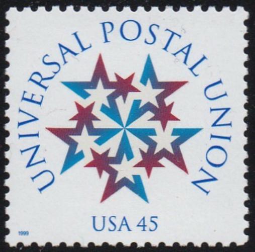 # 3332 (1999) Universal Postal Union - Sgl, MNH