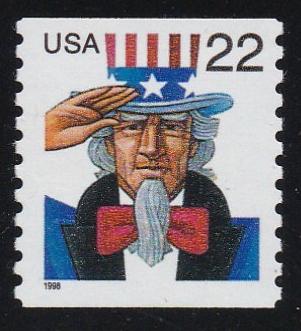 # 3353 (1999) Uncle Sam - Coil sgl, MNH