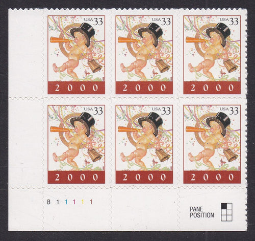 # 3369 (1999) Year 2000 - PB/6, LL #B11111, MNH