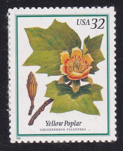 # 3195 (1998) Yellow Poplar - Sgl, MNH