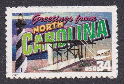 # 3593 (2002) North Carolina - Sgl, MNH