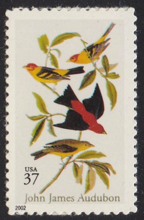 # 3650 (2002) Tanagers - Sgl, MNH