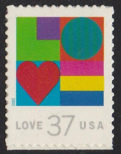 # 3657 (2002) Love - Bklt sgl, MNH