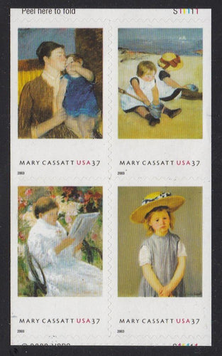 # 3807a (2003) Cassatt - Bklt BK/4, MNH