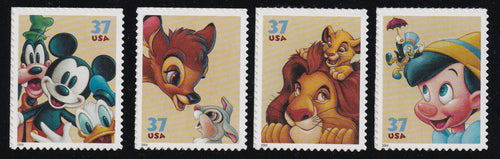 # 3865-68 (2004) Disney Friendship - Sgls, Set/4, MNH