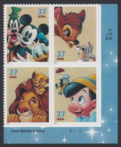 # 3865-68 (2004) Disney - PB, LR #S1111, MNH