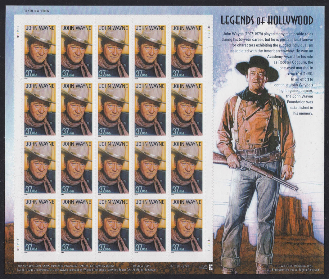 # 3876 (2004) John Wayne - Pane, MNH