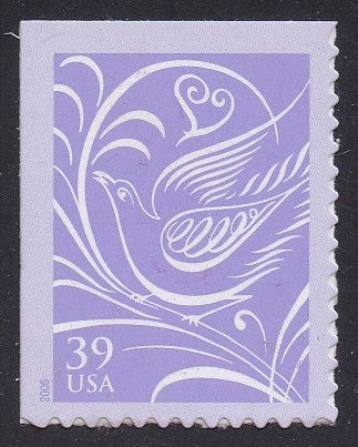 # 3998 (2006) Love, Dove - Bklt sgl, MNH