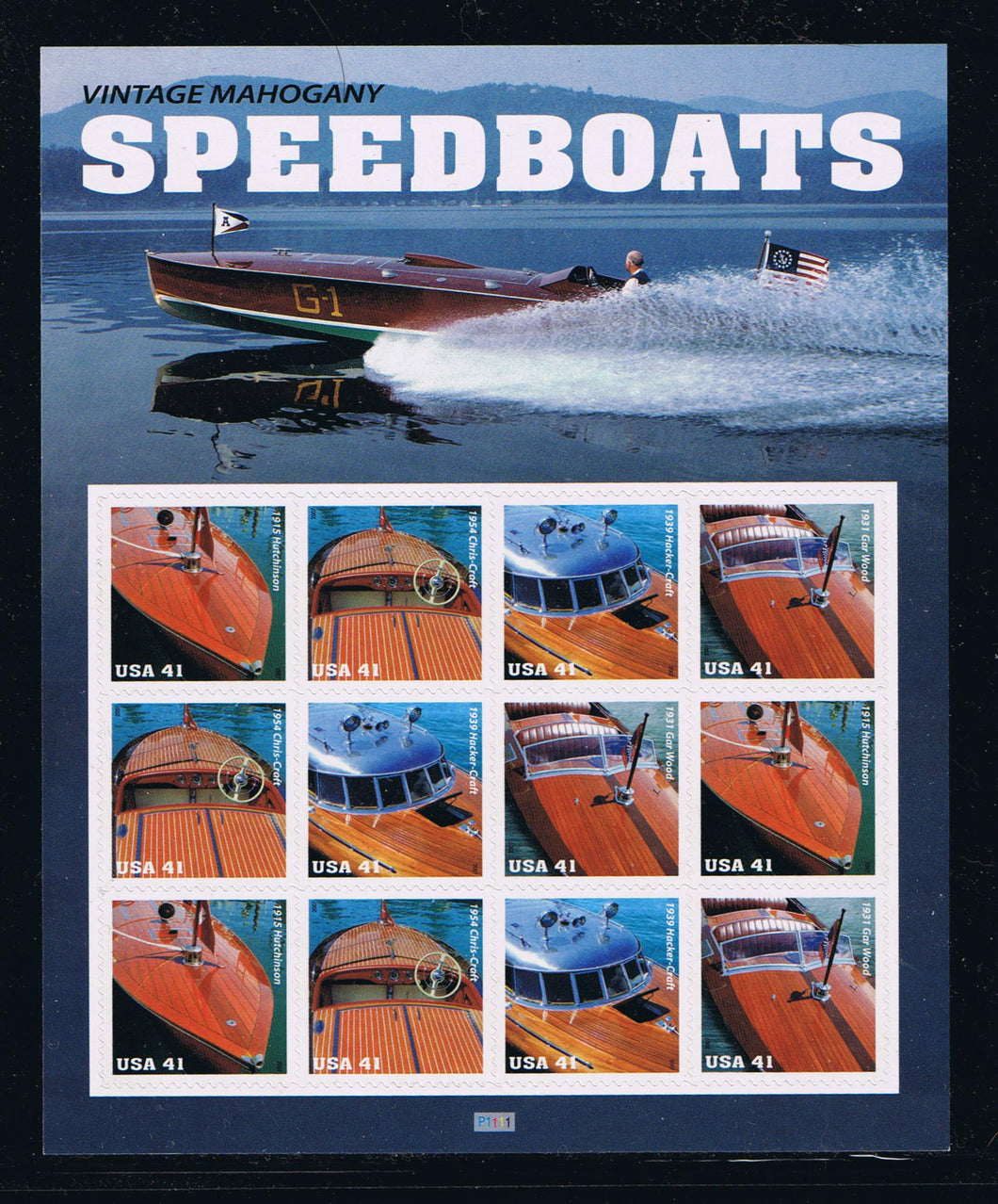 # 4160-63 (2007) Speedboats - Pane, MNH