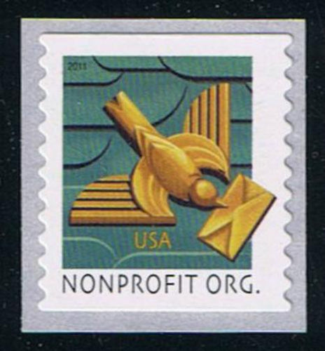 # 4495 (2011) Bird / Letter - Coil sgl, MNH