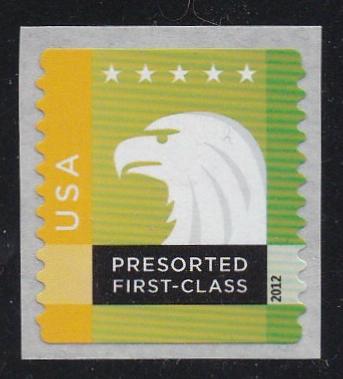 # 4590 (2012) Spectrum Eagle - Coil sgl, MNH