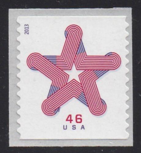 # 4749 (2013) Patriotic Star - Coil sgl, MNH