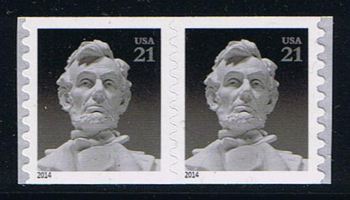 # 4861 (2014) Lincoln - Coil pr, MNH