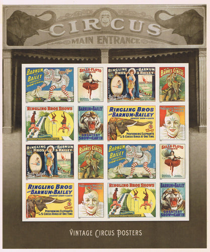 # 4898-4905 (2014) Vintage Circus Posters - Pane, MNH