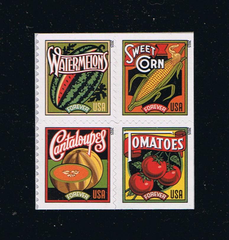 # 5004-07 (2015) Summer Harvest - Bklt BK/4, MNH