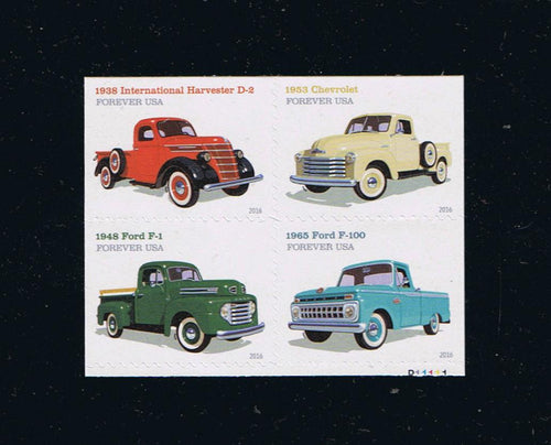 # 5101-04 (2016) Pickup Trucks - Bklt BK/4, MNH