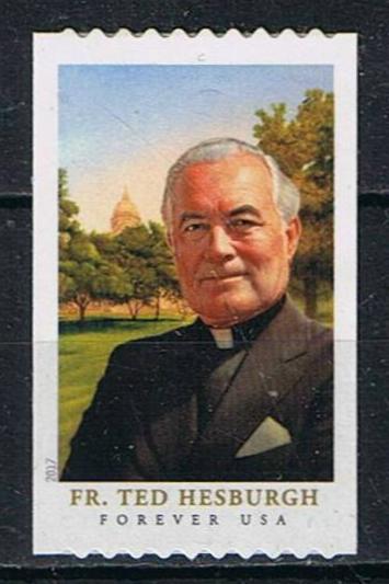 # 5242 (2017) Father Hesburgh - Coil sgl, MNH