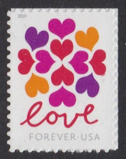 # 5339 (2019)Hearts Blossom - Sgl, MNH