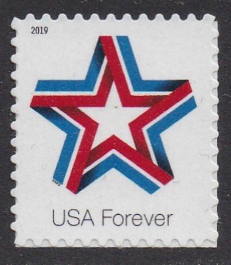 # 5361 (2019) Star Ribbon - Sgl, MNH