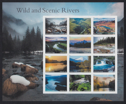 # 5381 (2019) Wild Scenic Rivers - Pane, MNH