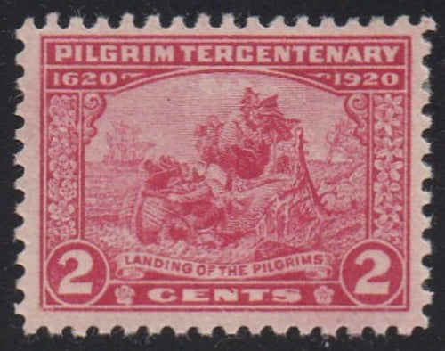 # 549 (1920) Pilgrims Landing - Sgl, VF MH [1]