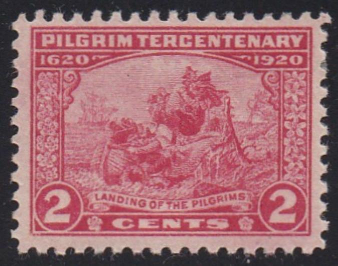 # 549 (1920) Pilgrims Landing - Sgl, VF MH [1]