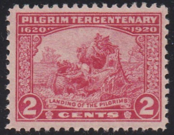 # 549 (1920) Pilgrims Landing - Sgl, VF MH [2]