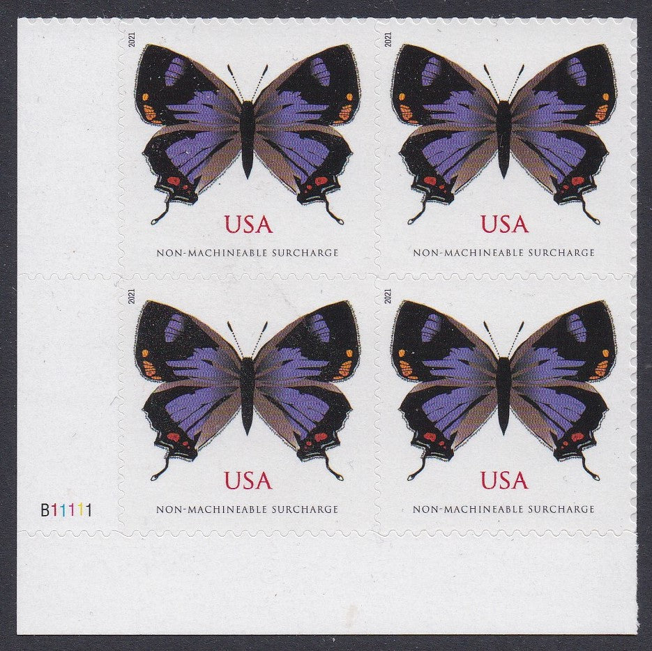 # 5568 (2021) Butterfly - PB, LL #B11111, MNH