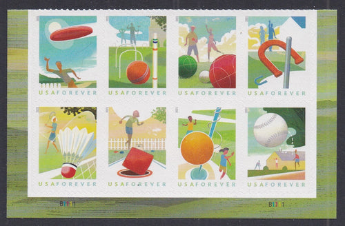 # 5627-34 (2021) Backyard Games - PB/8, #B111, MNH