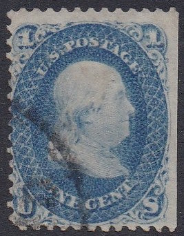 # 63 (1861) Franklin - Sgl, Used, SE