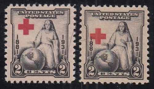 # 702 (1931) Red Cross - Sgls, Set/2, VF MNH [2]