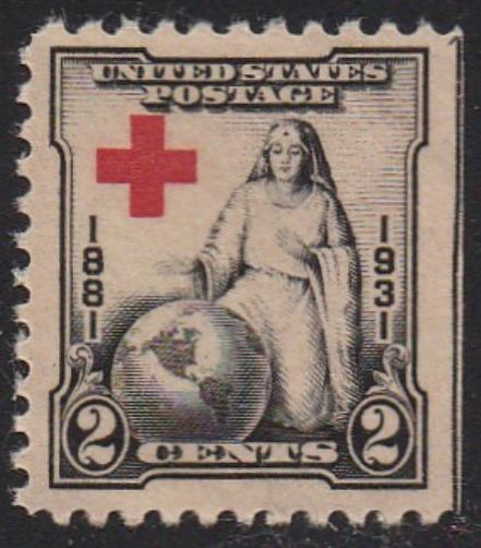 # 702 (1931) Red Cross - SGL, VF MNH, SE